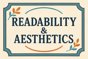 Balancing Readability and Aesthetics in Signage Design