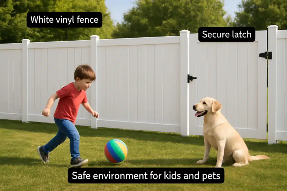 Fence Design for Kids and Pets Safety Features & Practical Considerations